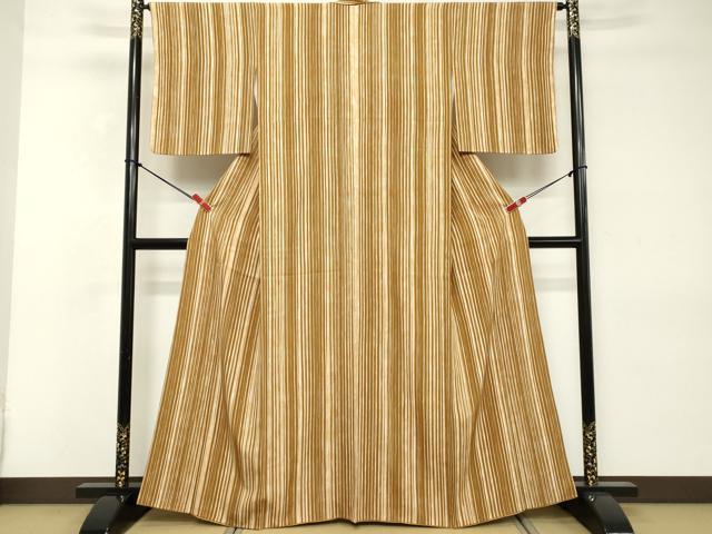 平和屋着物■上質な小紋　間道　正絹　逸品　DABE2557cd