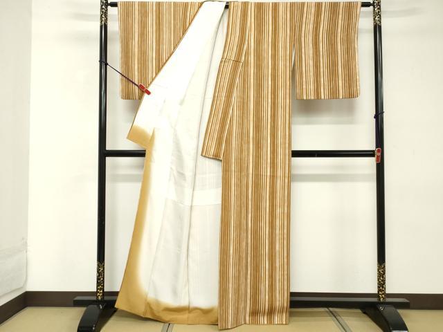 平和屋着物■上質な小紋　間道　正絹　逸品　DABE2557cd