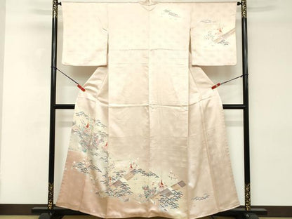 平和屋着物■訪問着　風景文　鉾　正絹　逸品　DABE2563cd