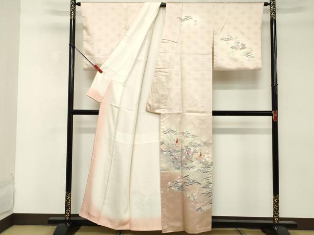 平和屋着物■訪問着　風景文　鉾　正絹　逸品　DABE2563cd