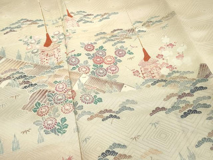 平和屋着物■訪問着　風景文　鉾　正絹　逸品　DABE2563cd