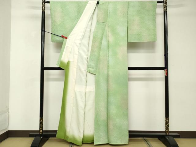 平和屋着物■上質な小紋　青海波地紋　暈し染め　正絹　逸品　DABE2564cd