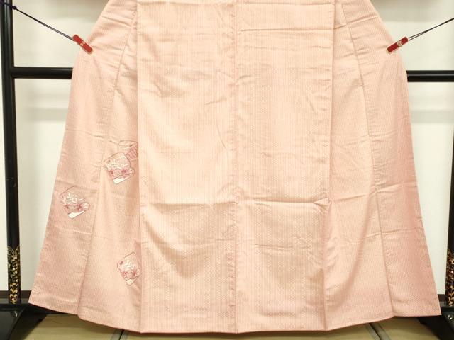 平和屋着物■訪問着　刺繍　草花文　洗える着物　DABE2761cd
