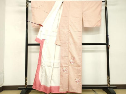 平和屋着物■訪問着　刺繍　草花文　洗える着物　DABE2761cd