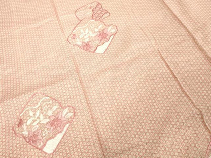 平和屋着物■訪問着　刺繍　草花文　洗える着物　DABE2761cd