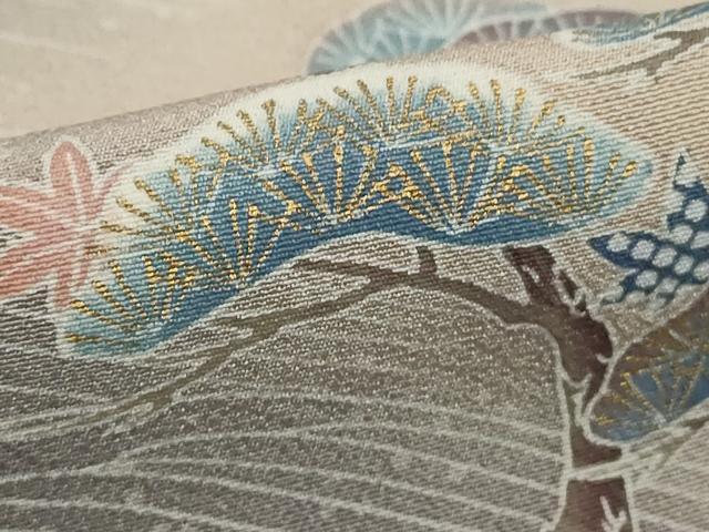 平和屋着物■訪問着　枝松文　暈し染め　金彩　正絹　逸品　DABE2764cd