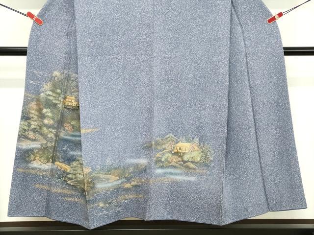 平和屋着物■訪問着　渡橋風景文　金銀彩　正絹　逸品　DABE2765cd