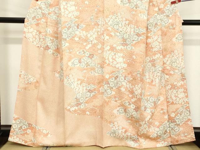 平和屋着物■上質な小紋　辻が花　正絹　逸品　DABE2787cd