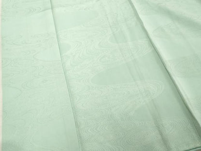 平和屋着物■上質な色無地　流水地紋　水色　正絹　逸品　DABE2791cd