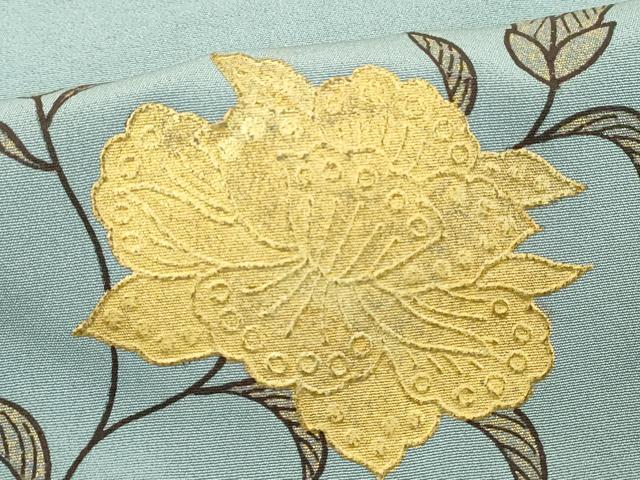 平和屋着物■訪問着　草花文　金彩　正絹　逸品　DABE2799cd