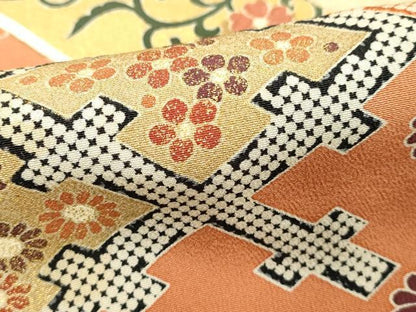 平和屋着物■豪華黒留袖 作家物 吉祥花文 金彩 正絹 逸品 DABE2808cd
