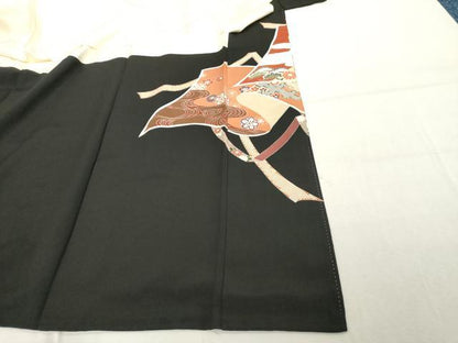 平和屋着物■豪華黒留袖 作家物 吉祥花文 金彩 正絹 逸品 DABE2808cd