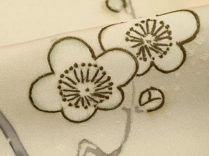 平和屋着物■訪問着 手描き 枝梅文 金彩 正絹 逸品 DABE2812cd