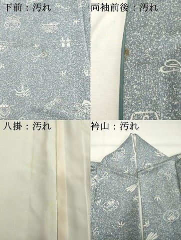 平和屋着物■上質な小紋　成り物　器物文　正絹　逸品　DABE2817cd