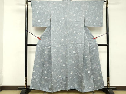 平和屋着物■上質な小紋　成り物　器物文　正絹　逸品　DABE2817cd
