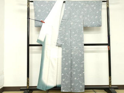 平和屋着物■上質な小紋　成り物　器物文　正絹　逸品　DABE2817cd
