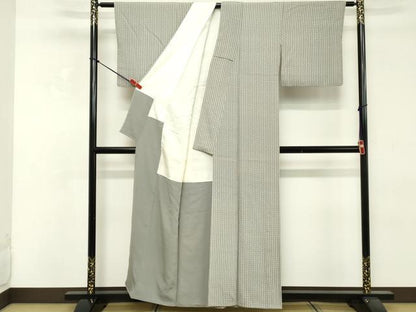 平和屋着物■上質な小紋 抽象文様 正絹 逸品 DABE2821cd