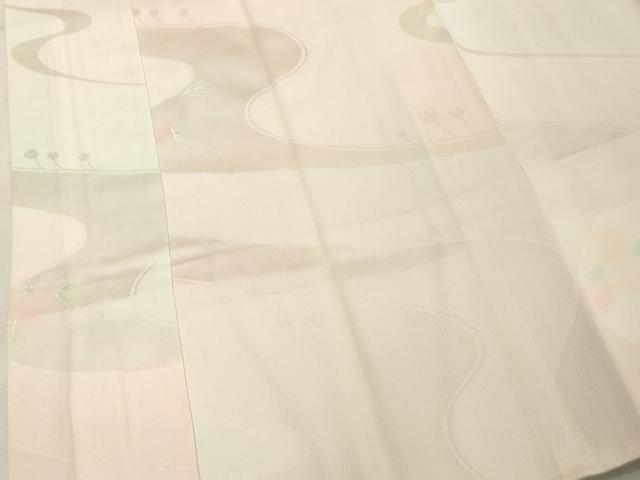 平和屋着物■長襦袢　袷　流水文　暈し染め　正絹　逸品　DABE2831cd