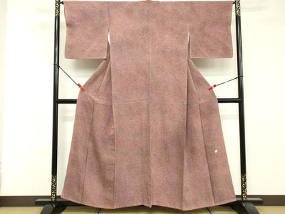 平和屋着物■上質な小紋　作家物　霞文　正絹　逸品　DABE2832cd
