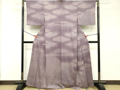 平和屋着物■訪問着　江戸小紋　重ね山花文　正絹　逸品　DABE2833cd