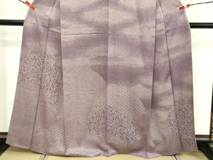 平和屋着物■訪問着　江戸小紋　重ね山花文　正絹　逸品　DABE2833cd