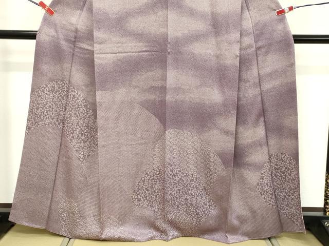 平和屋着物■訪問着　江戸小紋　重ね山花文　正絹　逸品　DABE2833cd