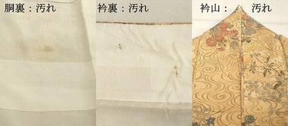 平和屋着物■訪問着　流水草花文　鬼しぼ縮緬　正絹　逸品　DABE2835cd