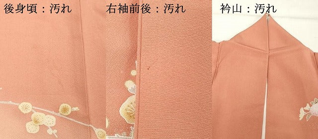 平和屋着物■訪問着　雪輪花文　暈し染め　金彩　やまと誂製　正絹　逸品　DABE2836cd