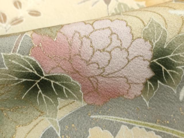 平和屋着物■訪問着　雪輪花文　暈し染め　金彩　やまと誂製　正絹　逸品　DABE2836cd