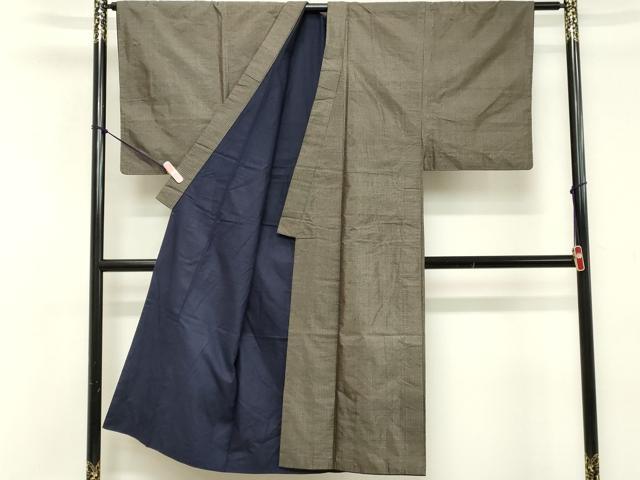 平和屋着物■男性　本場大島紬　アンサンブル　長羽織　80亀甲　総詰め　正絹　逸品　DABE2838cd
