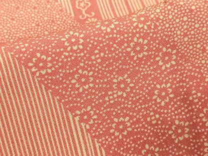 平和屋着物■長襦袢　無双仕立て　舞花文　正絹　逸品　DABE2846cd
