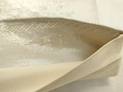 平和屋着物◎六通柄袋帯　唐織　高雄の四季　二重箔錦　銀糸　正絹　逸品　DABE2881cd