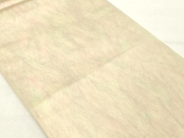 平和屋着物◎六通柄袋帯　霞文　引箔　正絹　逸品　DABE2887cd