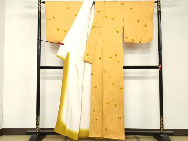 平和屋着物■上質な小紋　舞花文　正絹　逸品　DABE2922cd