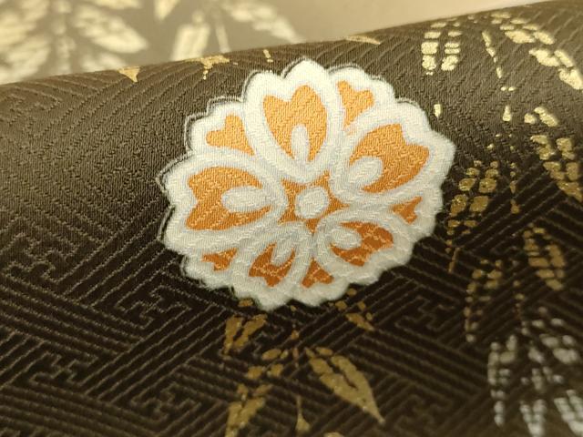 平和屋着物■訪問着　駒刺繍　扇面花文　暈し染め　金銀彩　正絹　逸品　DABE2929cd