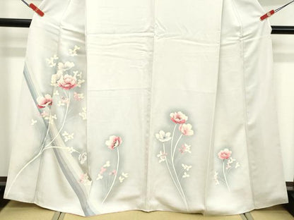 平和屋着物■訪問着　枝花文　暈し染め　正絹　逸品　DABE2932cd