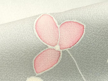 平和屋着物■訪問着　枝花文　暈し染め　正絹　逸品　DABE2932cd