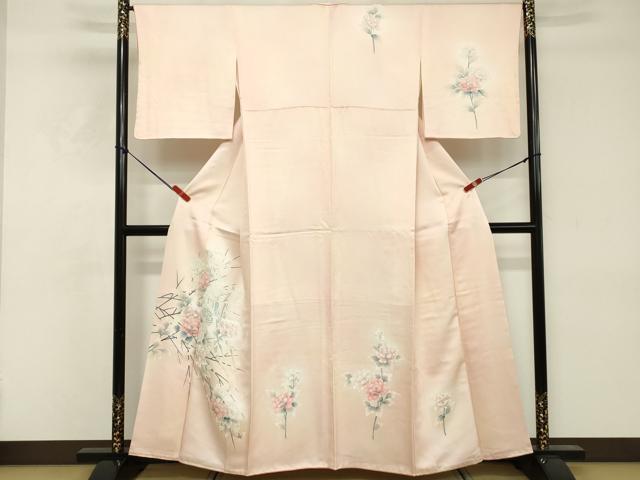 平和屋着物■訪問着　御所車花文　暈し染め　やまと誂製　正絹　逸品　DABE2934cd