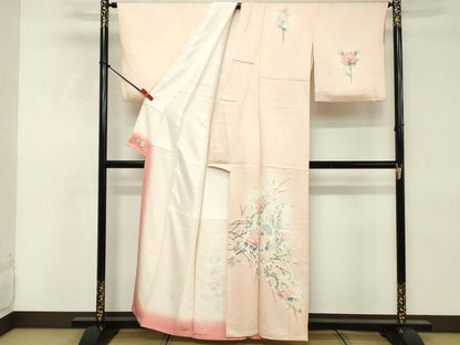 平和屋着物■訪問着　御所車花文　暈し染め　やまと誂製　正絹　逸品　DABE2934cd