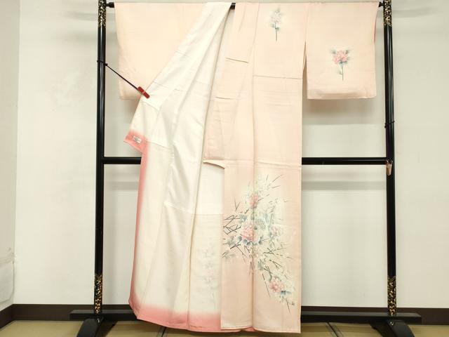 平和屋着物■訪問着　御所車花文　暈し染め　やまと誂製　正絹　逸品　DABE2934cd