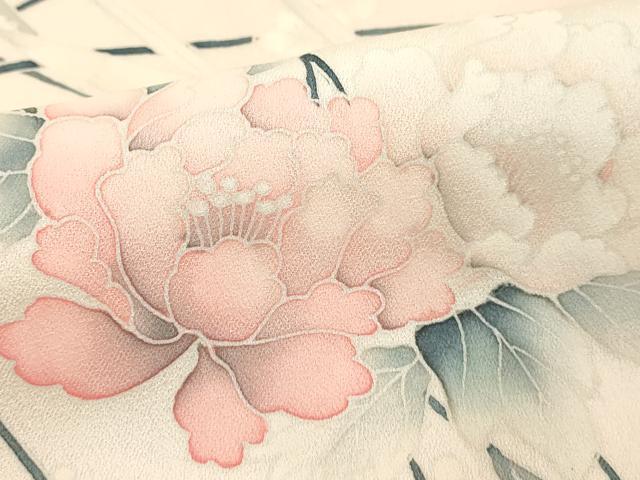 平和屋着物■訪問着　御所車花文　暈し染め　やまと誂製　正絹　逸品　DABE2934cd