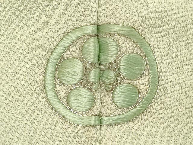 平和屋着物■訪問着　草葉文　金彩　正絹　逸品　DABE2935cd