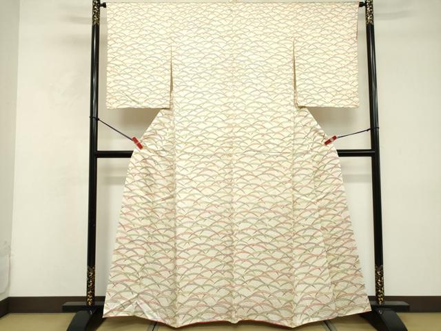 平和屋着物■上質な小紋　芝文　そごう百貨店扱い　正絹　逸品　DABE2936cd