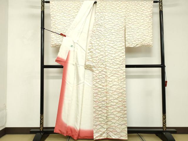 平和屋着物■上質な小紋　芝文　そごう百貨店扱い　正絹　逸品　DABE2936cd
