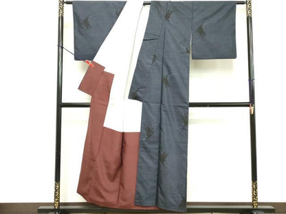 平和屋着物■本場大島紬　9マルキ　抽象文様　正絹　逸品　DABE2954cd