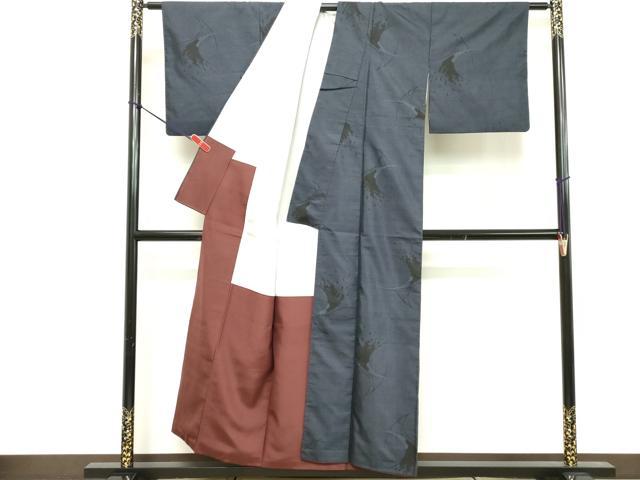 平和屋着物■本場大島紬　9マルキ　抽象文様　正絹　逸品　DABE2954cd