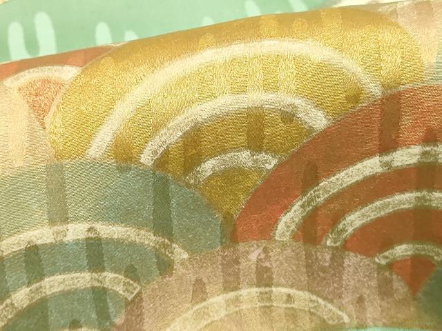 平和屋着物■豪華振袖　駒刺繍　地紙花文　金彩　三越扱い　正絹　逸品　DABE2961cd