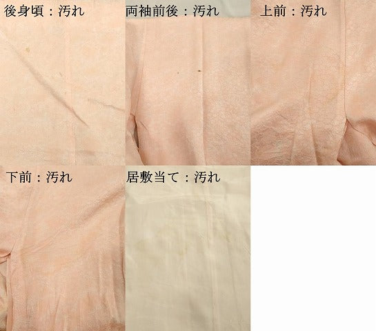平和屋着物■長襦袢　無双仕立て　舞花文　暈し染め　正絹　逸品　DABE2966cd