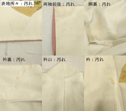 平和屋着物■訪問着　手描き　地紙花文　金彩　正絹　逸品　DABE2967cd