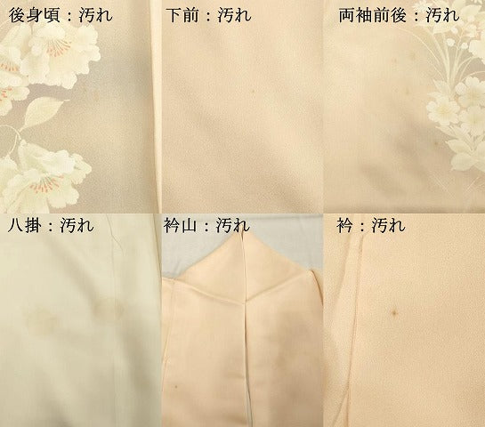 平和屋着物■訪問着　草花文　暈し染め　正絹　逸品　DABE2969cd